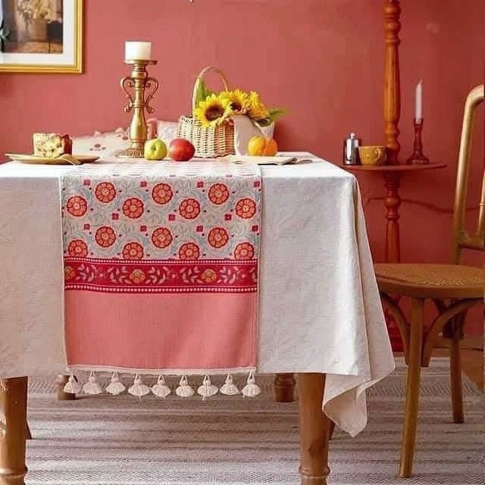 Homestuff Classic Indian Inspired Floral Print Table Runner 5 Homestuff Classic Indian Inspired Floral Print Table Runner 5