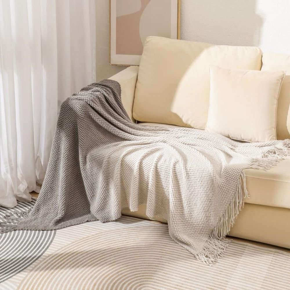Homestuff Woven Ombre Throw Blanket with Tassels 3 Homestuff Woven Ombre Throw Blanket with Tassels 3
