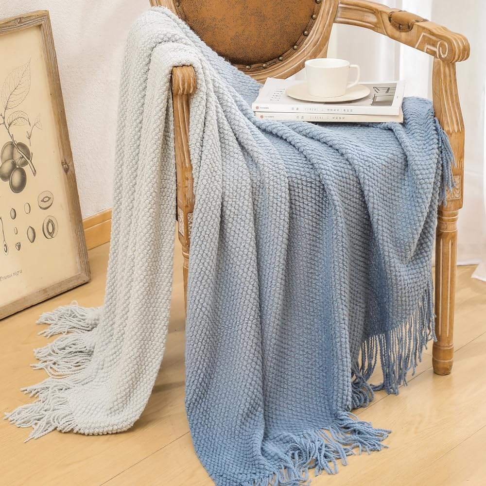 Homestuff Woven Ombre Throw Blanket with Tassels 6 Homestuff Woven Ombre Throw Blanket with Tassels 6