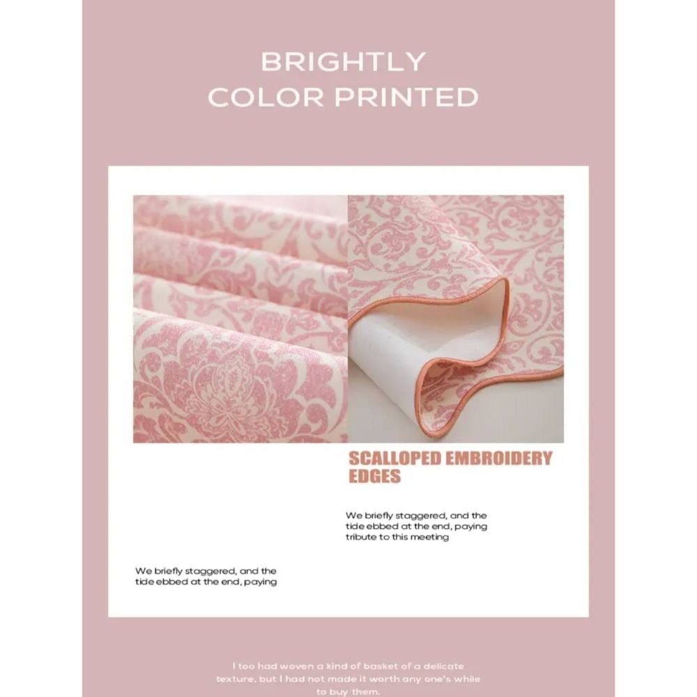 Homestuff Fleur de Lis Scallop Edge Table Runner 5 Homestuff Fleur de Lis Scallop Edge Table Runner 5