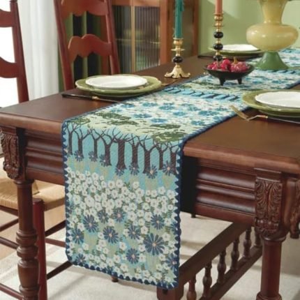Homestuff Woodland Floral Tapestry Table Runner 2