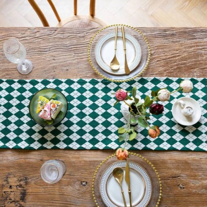 Checkerboard Style Table Runner - Home Stuff