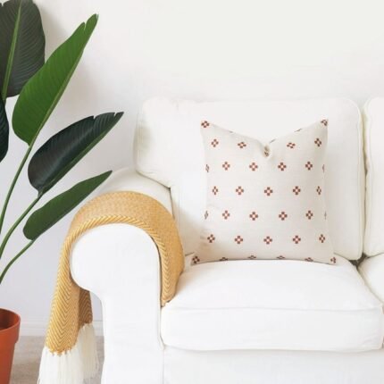 Modern Boho Indigo & Ivory Contrast Cushion Covers homestuf3