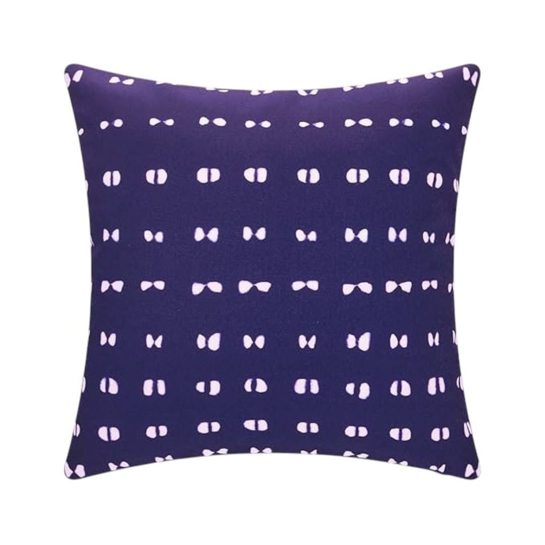 Modern Boho Indigo & Ivory Contrast Cushion Covers homestuf5 Modern Boho Indigo & Ivory Contrast Cushion Covers homestuf5