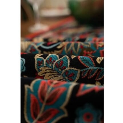 Homestuffbd Crimson Bloom Jacquard Placemats 1