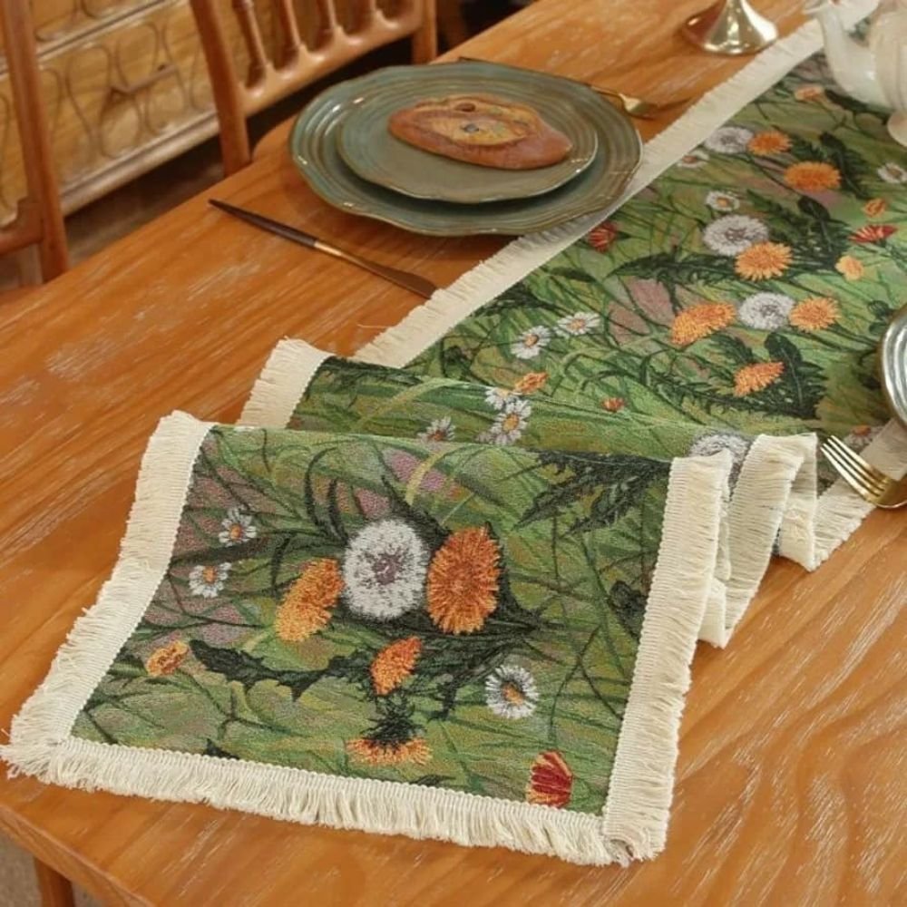 Plein Air Botanica Fringe Table Runner Homestuff 1 Plein Air Botanica Fringe Table Runner Homestuff 1