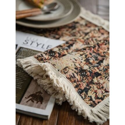 Plein Air Botanica Fringe Table Runner Homestuff 6