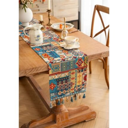 Homestuffbd Faux Patchwork Inspired Table Runner 5