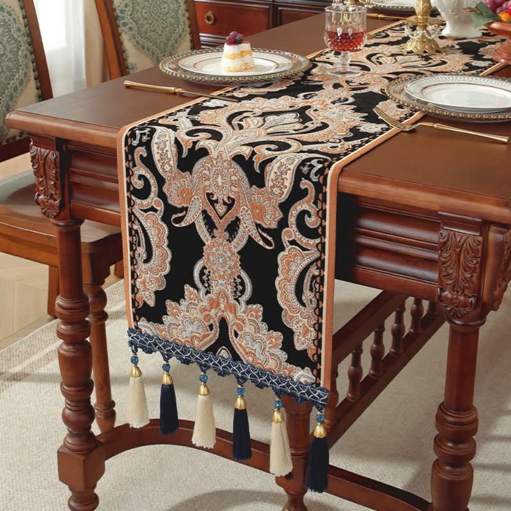 Homnestuffbd Baroque Jacquard Table Cabinet Runner 8 Homnestuffbd Baroque Jacquard Table Cabinet Runner 8