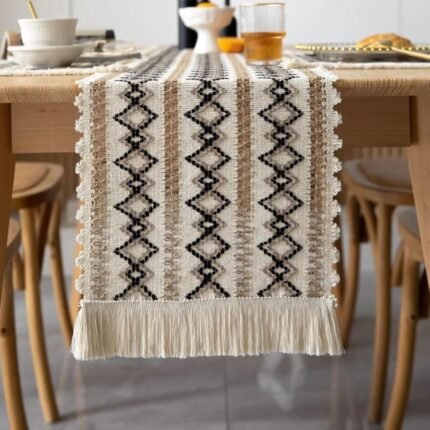 Terra Boho Thread Diamond Table Runner Homestuff 3