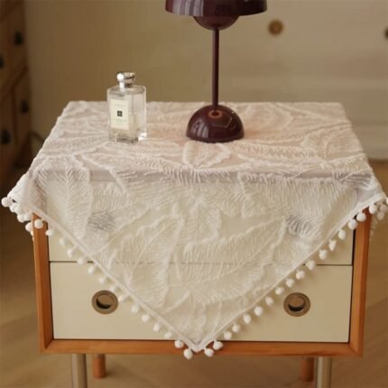 Homestuffbd Fen Fronds Chenille Style Nighstand Cover 2