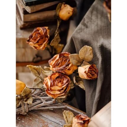 Homestuffbd French Dried Artificial Rose Stem 2