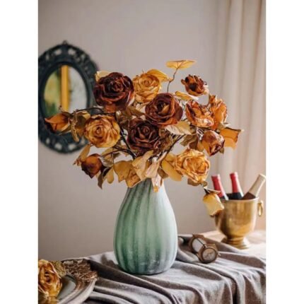 Homestuffbd French Dried Artificial Rose Stem 3