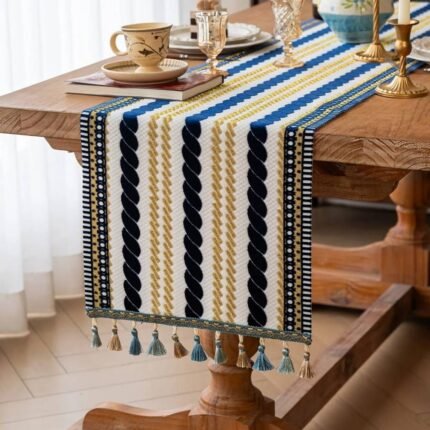 Mediterranean Coastal Dining Table Runner Homestuffbd 2