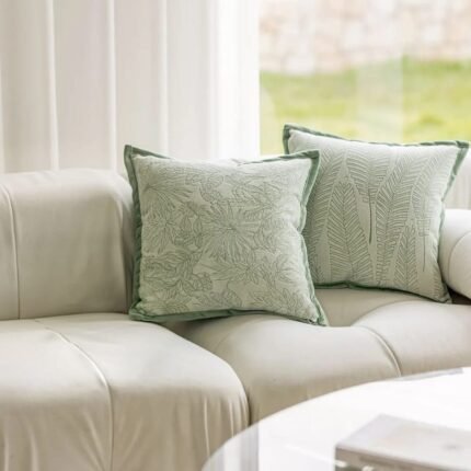 Sage Piping border line Tropical Cushion Covers Homestuffbd 1