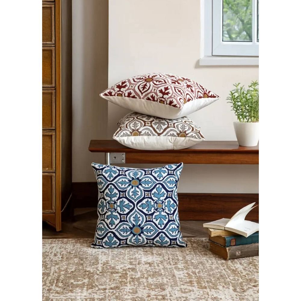 Zellige Medallion Chenille Jacquard Cushion Cover Homestuffbd 5 Zellige Medallion Chenille Jacquard Cushion Cover Homestuffbd 5