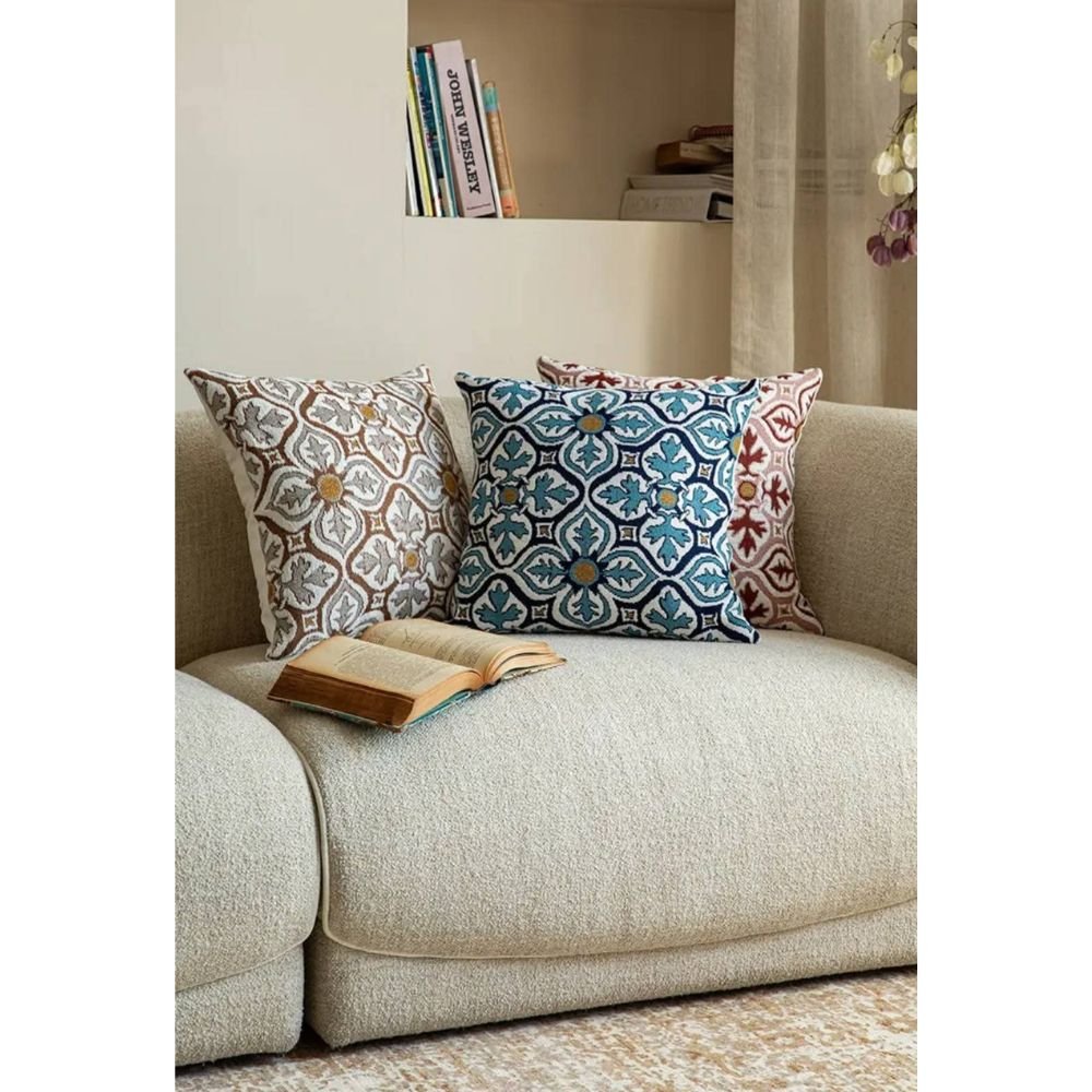 Zellige Medallion Chenille Jacquard Cushion Cover Homestuffbd 6 Zellige Medallion Chenille Jacquard Cushion Cover Homestuffbd 6