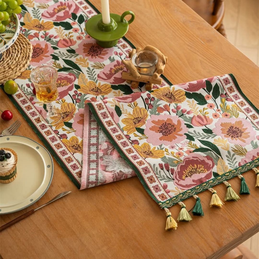 Bloomhaven Floral Table Runner homestuffbd2 Bloomhaven Floral Table Runner homestuffbd2