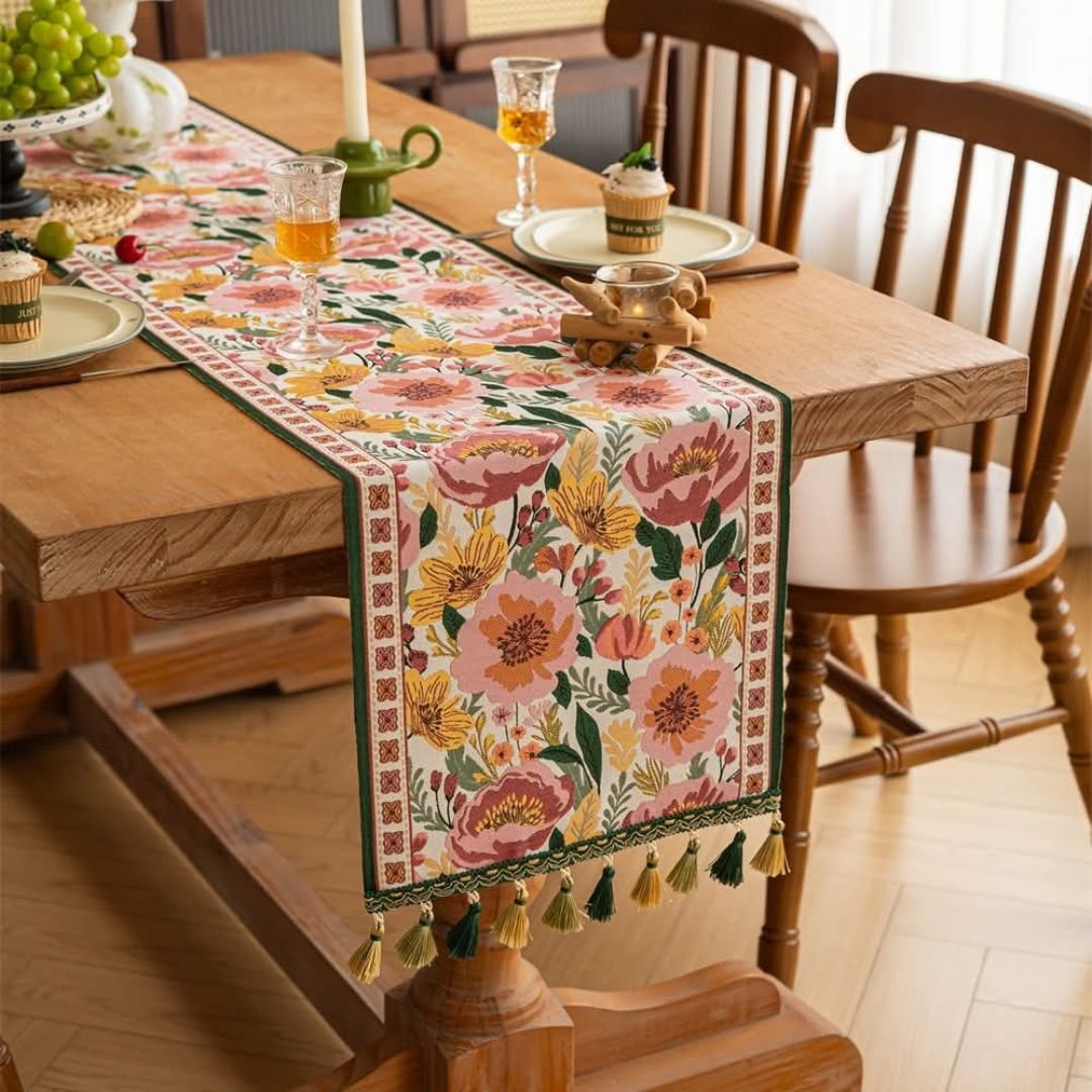Bloomhaven Floral Table Runner homestuffbd3 Bloomhaven Floral Table Runner homestuffbd3