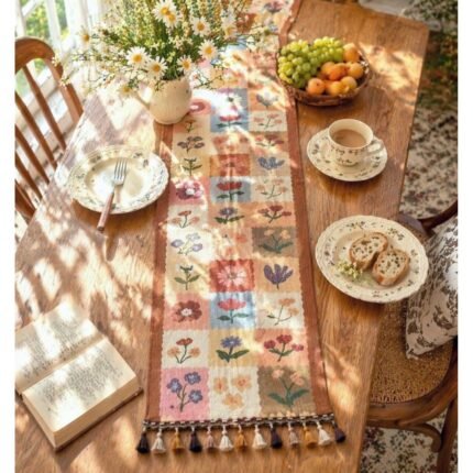 Heirloom Flora Tapestry Table Runner Homestuffbd 4